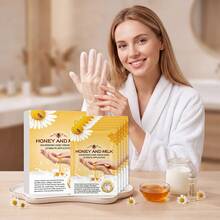 5 Pairs Honey Moisturizing Hand Masks, Hydrating & Nourishing Hand Care, Portable Home Hand Care For Skin Moisturizing - View 6
