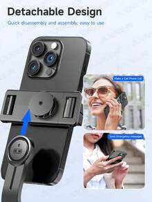 AXNEN Smartphone Selfie Stick Tripod - Extendable Travel Tripod With Stable Handle And 360° Panoramic Shooting, Wireless Remote Control And Detachable Phone Holder, Suitable For Camera/Smartphone/Android Pro MAX, Perfect For Travel, Vlog, Video And Photo - Multicolor - View 10