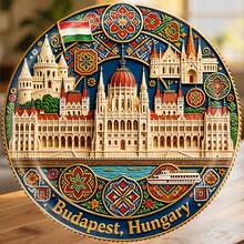Budapest Where The Danube Whispers Between Parliament And Fisherman's In Embroidered Splendor Keepsake For All Metal Surfaces Throughout The Home - A - View 1