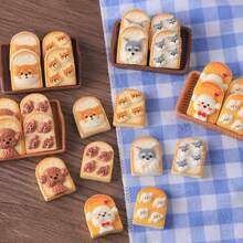 6/12/18pcs Cute Shiba Inu Puppy Resin Decorative Accessories For DIY Jewelry Pendants, Hair Clips, Phone Cases, Scrapbooking, Jewelry Making Materials, Resin Decor - Random Mix - Dog Party Series - View 4