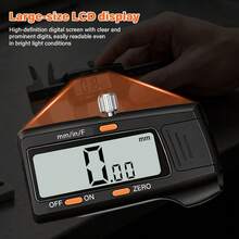 Jangka Sorong Digital Presisi Tinggi 150mm 6 Inci, Bodi Penggaris Tahan Aus dari Baja Tahan Karat, Layar Besar dan Jelas, Konversi 3 Unit, Dilengkapi Kotak Penyimpanan, Untuk Proyek DIY Rumah & Inspeksi Perangkat Keras - A - View 3