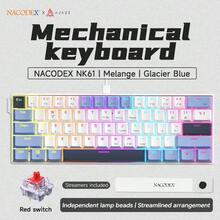 AJAZZ NK61 60% Compact Wired Keyboard, 61 Keys RGB Backlit, Compact & Portable, Office/Computer Mechanical Keyboard, Full Hot-Swappable Keys, Suitable For Windows Tablets, Laptops And Gamers - Multicolor - View 13