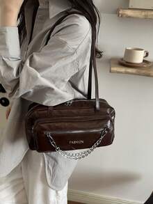 2026 Autumn Fashion New Niche Design Large Capacity Shoulder Bag Multi-Pocket Minimalist Personalized Exquisite Stylish Shoulder Bag - Coffee - View 10