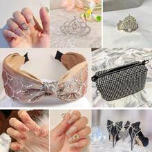 12-Grid Glass Rhinestone Set SS4-SS30 Multi-Color Flat Back Rhinestones Super Shiny Nail Art Phone Case Clothing DIY Decoration Accessories - SS4-sS30 - View 7