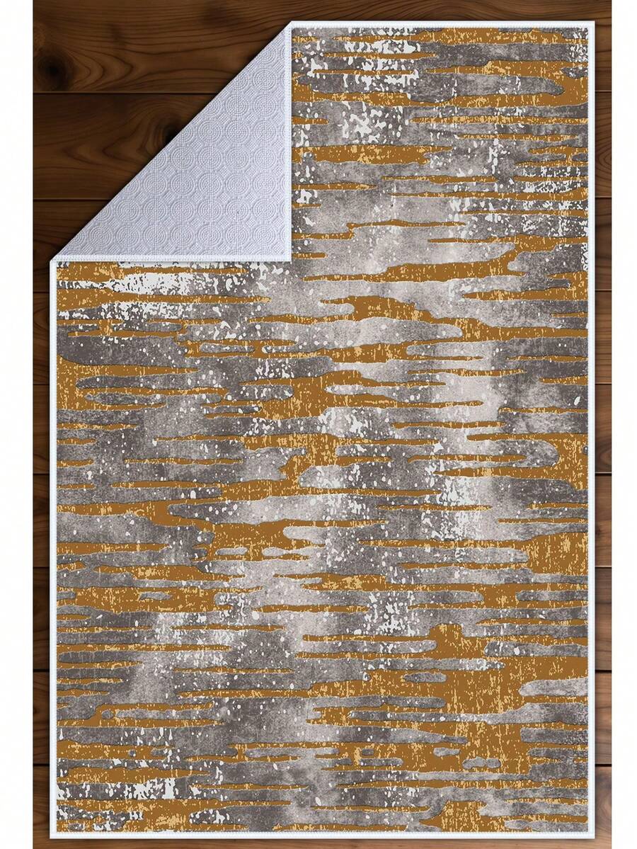 Digitally Printed Non-Slip Washable Runner And Area Rug Living Room Carpet, Modern Design | Modern, Scandinavian, Bohemian And Classic Styles | 100% Polyester - Grey - View 1