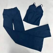 Women Two-Piece Outfits - Peacock Blue Suit - View 1