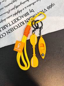 Racing Kayak Bag Charm, Creative Competition Small Gift, Soft Rubber Mini Kayak Keychain, Suitable For Backpack Decoration, Daily Bag Ornament, Holiday Party Gift, Back To School Gift, Women's Keychain, Car Keychain, Keychain Making Material, Men's Keychain, Backpack Charm Keychain, Keychain, Keychain Pendant, Keychain Coin Purse, Bulk Keychains, Keychain Set, Keychain Accessories - Multicolor - View 11
