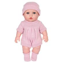 12 Inch Reborn Doll With Fashionable Cute Exquisite Pink Outfit, Suitable For Children 3 Years And Above (Includes Doll) - Pink - View 1