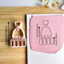 One-Piece Polymer Clay Cutter, Bohemian Style Clay Cutter, For Polymer Clay Jewelry, Basic Polymer Clay Cutter, Clay Earring Cutter - Apricot - View 8