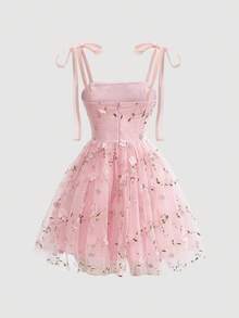 Women Short Dresses - Rusty Rose - View 1