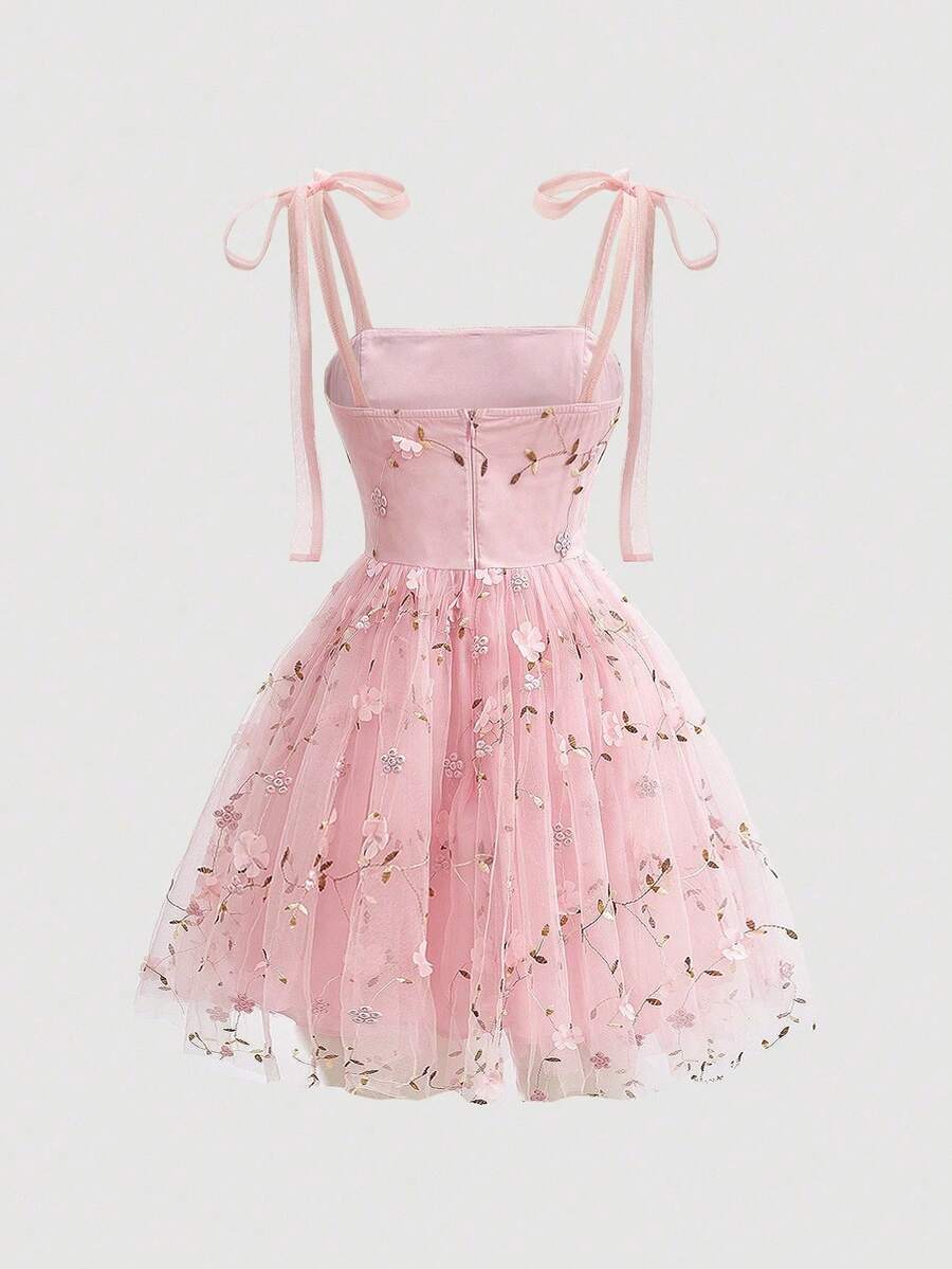 Women Short Dresses - Rusty Rose - View 1