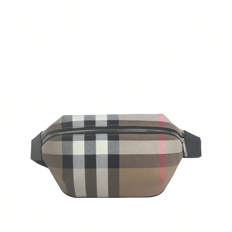 Burberry Color Blocked Women's Waist Bag 80845551 - Birch Brown 80845551 - View 1