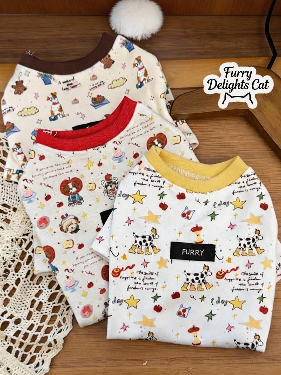 Autumn/Winter Dralon Warm Pet Base Layer, Soft Elastic Warm Dog & Cat Inner Layer, Home Indoor Daily Wear Pet Layering Top, Suitable For Chihuahua, Yorkshire Terrier, Maltese, Small Dogs And Cats