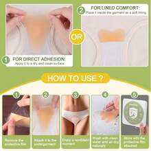 1/5/8-Pack Upgraded Camel Concealer Toe Cover For Women, Adhesive Reusable Silicone Pads With No-Bump Design, Anti Camel Insert For Swimsuit Yoga Leggings, Comfortable Fit - View 3