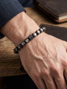 diffone Fashion Handmade 8MM Natural Stone Beaded Bracelet Charms Men Armband Cool Yoga Meditation Jewelry - 8mm Beaded Bracelet - View 3