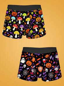 Notgurli Halloween Costumes For Men Pattern Men's Boxer Briefs, Comfortable Boxer Shorts, High Elastic Mid-Rise Athletic Underwear, Stylish Men's - Multicolor - View 14