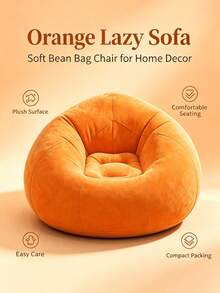 Portable Lightweight Inflatable Sofa, Inflatable Bean Bag Chair, Foldable Comfortable Beach Chair, Outdoor Leisure Sofa Furniture, Garden Decor Outdoor, Holiday Essential, Foldable Inflatable Chair, Suitable For Outdoor Camping, Home Use, Autumn Fashion Item - Multi-color - View 17