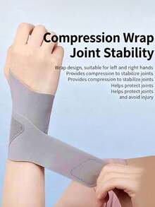 2/4-Piece Adjustable Thickened Wrist Compression Brace, Breathable And Lightweight Wrist Support Belt, With Thumb Ring Design, Suitable For Fitness, Office Typing, Suitable For Both Men And Women, Suitable For Both Left And Right Hands - Multicolor - View 1