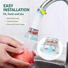 Kitchen Sink Accessories Set, Faucet Water Filter Sprayer & Sink Food Residue Strainer Holder, Foldable Sink Waste Filter Rack For Kitchen Sink, Reusable Drain Net Bag Included, Household Kitchen Gadget+ - Set - View 3
