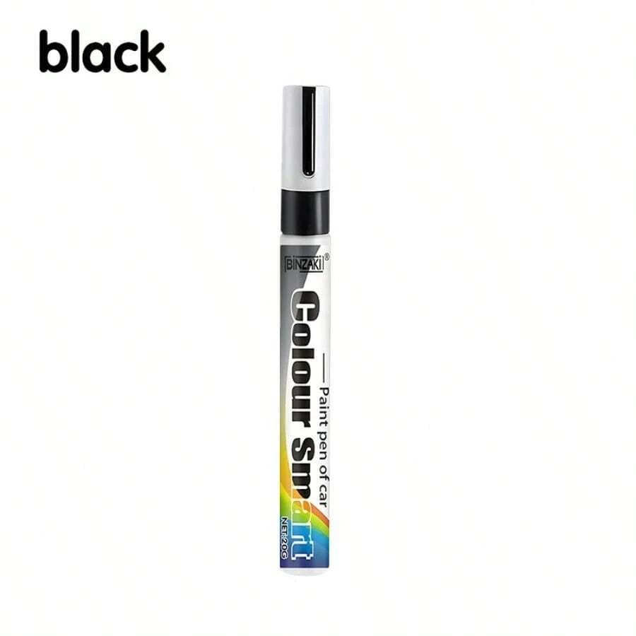 Binzaki 1pc New Multi-Color Car Scratch Paint Repair Pen, Car Body Paint Touch-Up Pen For Fixing Paint Chips And Scratches, Suitable For Cars, Motorcycles And Other Vehicles, Car Body Repair Paint Masking Tool - Black - View 1