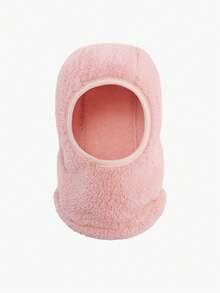 New Autumn And Winter Children's Pullover Hat, Versatile, Solid Color With Fleece Insulation, Cold Proof Hat, Scarf One-Piece Hat - Multicolor - View 14