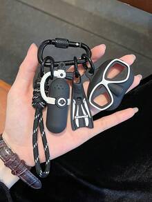 1 Pc Backpack Hanger With Keychain, Detachable Hanger / Interchangeable Accessory Keychain. The Perfect Gift Choice For Birthday Diving Occasions. - Multicolor - View 7