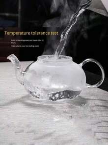 1 Piece 2026 New Glass Teapot, Afternoon Tea Pot, Tea Water Separation Pot, Household Water Heater, Flower Tea Pot, Gongfu Tea Set Accessories, Suitable For Home, Restaurant, Hotel, Office - Transparent - View 8