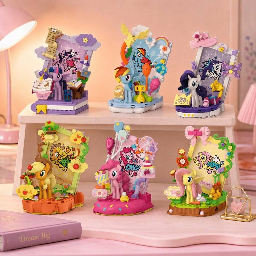 MINISO My Little Pony Creative Display Blind Box Figure, Random 1 Design, For Desk Shelf Room Decor, Birthday Christmas Gift - Pony Blind Box - View 1