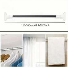 Bastón de acero inoxidable retráctil multifuncional - 140-260 cm/55.1-102 pulgadas - Ver 9