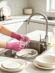 Disposable Protective Gloves - Pink - View 5