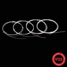 39.3inch/Pack 925 Sterling Silver Fine Wire, Handmade DIY Metal Wire For Bracelet, Ring, Necklace Making - Silver - View 5