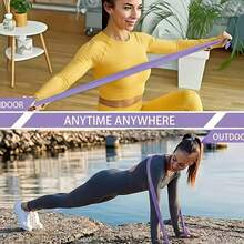 Natural Latex Yoga Resistance Band, Butt Lift Trainer, Back Opener, Stretching Training Pull Rope - A - View 9