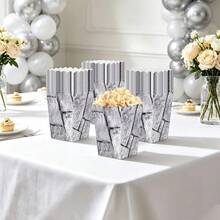 20/40/60pcs Halloween Castle Themed Popcorn Boxes, Decorated With Medieval Castle Brick Wall Pattern, Perfect For Halloween, Day Of The Dead And Medieval Knight Themed Birthday Parties - View 5