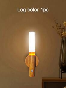 LED Cylindrical Night Light, Smart Charging Magnetic Induction, USB Motion Sensor Wall Light And Wireless Wall Light, Suitable For Home, Bedroom, Living Room, Study, Dorm, Kitchen, Bathroom, Wall Sensor Light, Night Anti-Collision Anti-Fall Lighting - Lighting - View 12