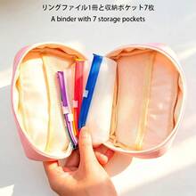 1 Set Portable Loose-Leaf Binder Storage Pocket, Waterproof Pill Bag, Travel Compartment Organizer, Silicone Makeup Storage Bag, Anti-Drop Storage Folder, Jewelry Organizer With Memo Classification - Set - View 14