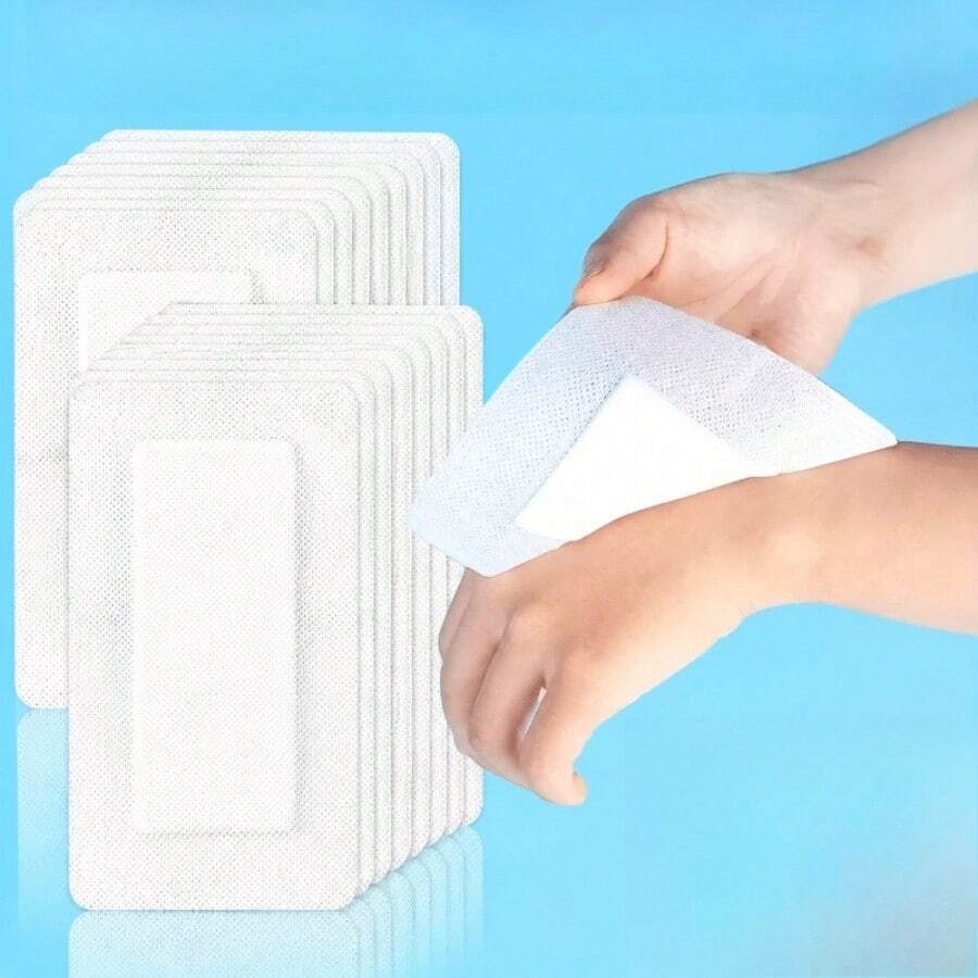 48/35pcs Self-Adhesive Dressings - Equipped With Breathable Gauze Pads,Bandage Fixation Patch,Soft & Skin-Friendly,Highly Absorbent, For Protection Everyday And Outdoor Use - Multicolor - View 1