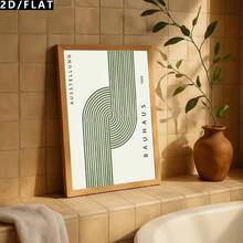 3PCS Modern Minimalist Cartoon Painting Oil Canvas Wall Art Decorations, Bohemian Style Geometric Art Print Posters Room Decorations For Bars, Living Rooms, Cafes, Homes, And Dormitory Walls(No Frame/Framed) - Cartoon - View 5