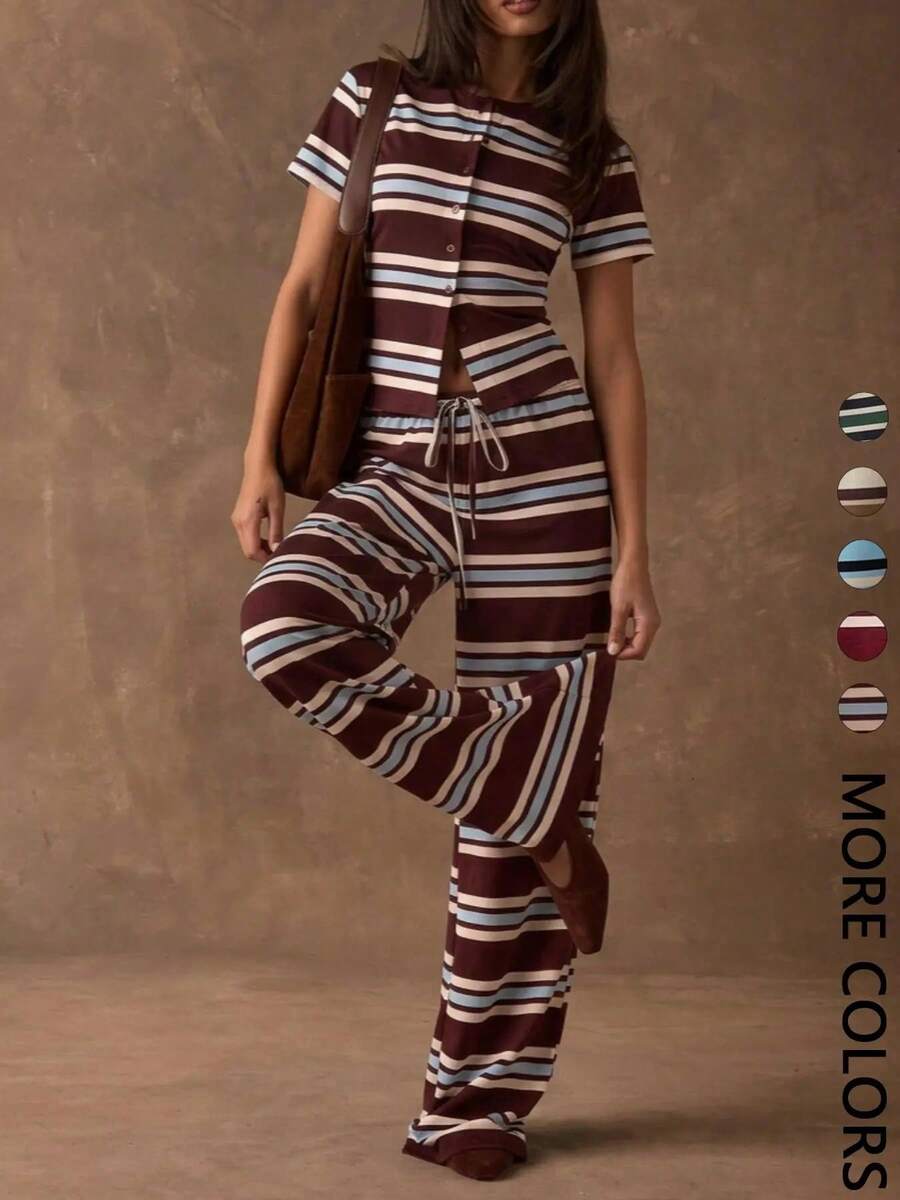 Women Sweater Co-Ords - Coffee Brown - View 1