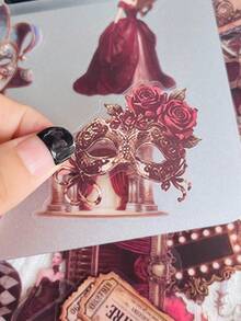 50pcs Vintage Music Concert Stickers For Luggage, Laptop, Scrapbook, Journal, Decoration Board, Guitar, Helmet, Water Cup, Decorative Decals For Teens And Adults - 50pcs - View 5