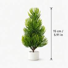Mini Christmas Trees Christmas Decor Artificial Christmas Decorations, Christmas Tree Bottle Brush Trees Christmas Table Decorations - Multicolor - View 2