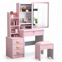 Vanities & Vanity Benches - Pink - View 10