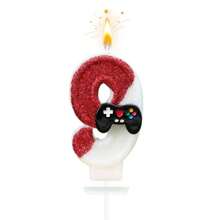 1pc 0-9 Customizable Number Candle, Dual-Color Game Controller Design, Birthday Candle Perfect For Birthday Party, Anniversary, Wedding Anniversary, Celebration, High-End Baking Cake Decoration - View 19