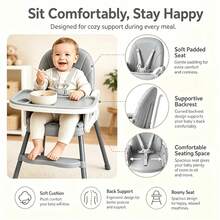 Baby Highchairs & Booster Seats - Grey - View 4