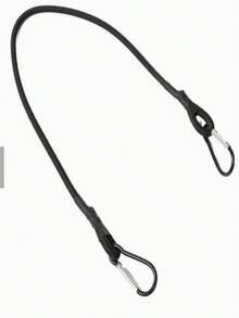 High Elasticity Wear-Resistant Hiking Buckle Elastic Rope | Camping / Luggage / Cycling / Canopy Universal Binding Strap - Black - View 1