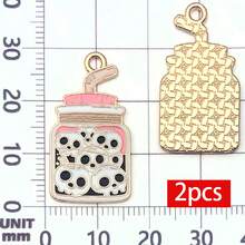 2/8pcs Pink Gothic Enamel Charms Alloy Skeleton Moth Record Player Pendant For DIY Halloween Bracelet Necklace Earring Jewelry Making Findings - Pink - View 15