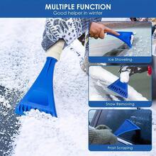 Pala para nieve de coche, raspador de hielo con mango de esponja EVA, limpiador de cristal de parabrisas, raspador multifuncional para descongelar y quitar la nieve - Pala para nieve - Ver 4