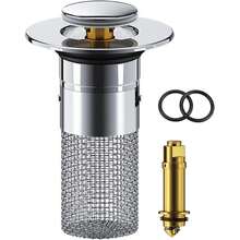 Universal Pop-Up Sink Drain Stopper, Anti-Odor & Anti-Insect Filter Strainer, Sink Pipe Clog Prevention Accessory - Sink Drain Plug - View 11