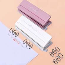1pc Adjustable 6-Hole A7 Hole Punch - Loose Leaf Accounting Paper Punch, Suitable For Office And Student Stationery - Multicolor - View 12