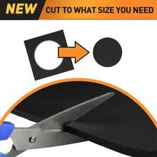 1pc Self-Adhesive Foam, Black With Adhesive Backing Multi-Purpose Foam Rubber Sheet, High Density Foam Board, Furniture Pad, Floor Protector, Anti-Scratch, Anti-Slip, Sound-Insulating, Crafts, DIY Projects Easy To Cut - Multiple Styles - View 3