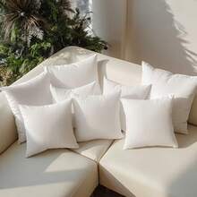1pc Hypoallergenic Square Pillow Insert, Filled Cushion Core For Living Room, Bedroom, Dorm, Office, Home Decor, 100% Virgin Microfiber Hypoallergenic Square Pillow Insert - Brushed Fabric Pillowcase and Pillow Insert - View 7